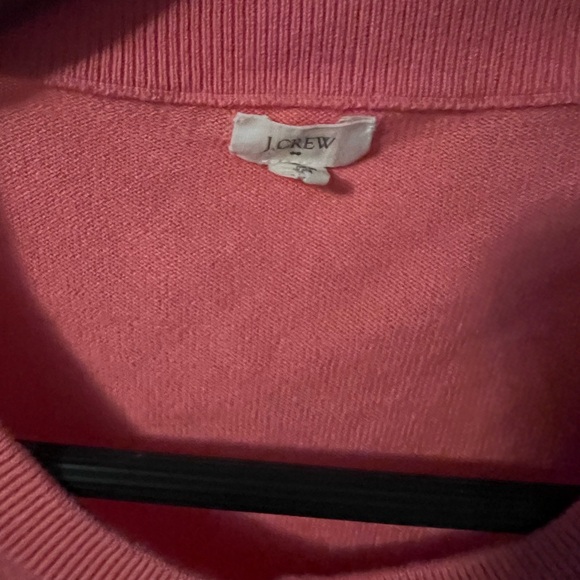 J. Crew Coral button down cardigan size large - Picture 2 of 3